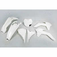 Plastiki KTM SX 125 150 250 SXF 250 350 450 komplet biały UFO