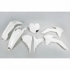 Plastiki KTM SX 125 150 250 SXF 250 350 450 komplet biały UFO