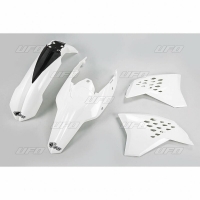 Plastiki KTM EXC 125 200 250 300 400 450 530 EXCF 250 komplet biały UFO
