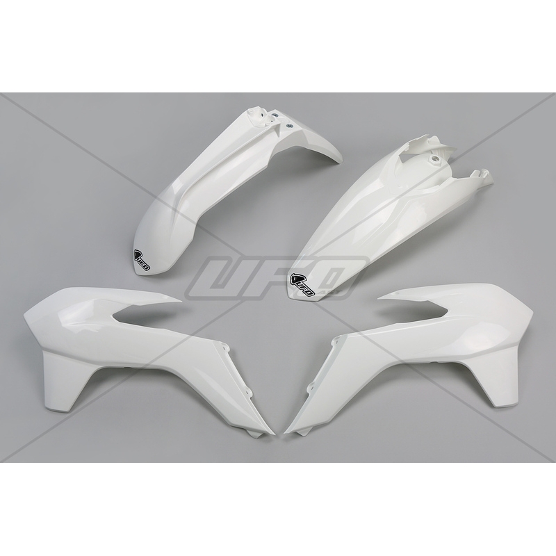 Plastiki KTM EXC 125 200 250 300 350 450 EXCF 250 komplet biały UFO
